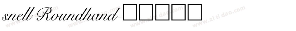 snell Roundhand字体转换
